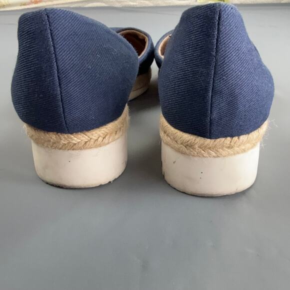 LifeStride Cassidy Navy Espadrille Flats | Size 9.5 | Soft System Comfort - Picture 6 of 10